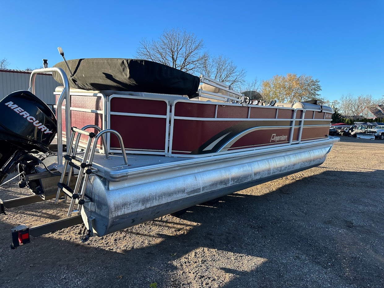 2012 Premier 240 SUNSATION  23' pontoon w/ 60hp Mercury Four stroke! W/ Bunk trailer! - Photo 15